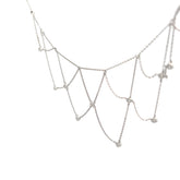 14k White Gold .75ct G SI1 Round Diamond Choker Necklace